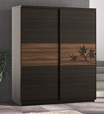 [Extra ₹25000 Off] Spacewood Maple 2 Door Sliding Wardrobe - Fumed Oak