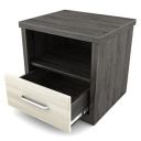 Spacewood Midas Engineered Wood Bed Side Table (Shadow Oak)...