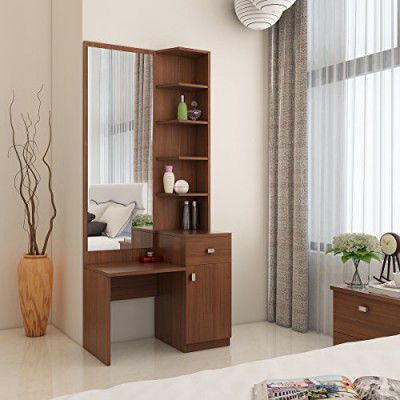 [Extra ₹3739 Off] Spacewood Premium Dressing Table (Walnut Rigato)