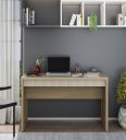 Spacewood Study Table | 3 Year Warranty | Note 120 |Study Desk, Office Table, Study Table for Adults | Engineered Wood |Santana Oak & Bamboo Flute...