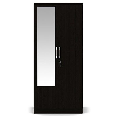 Spacewood Texas Wardrobe | 3 Year Warranty | Almirah, Cupboard, Almari, 2 Door Wardrobe with Mirror