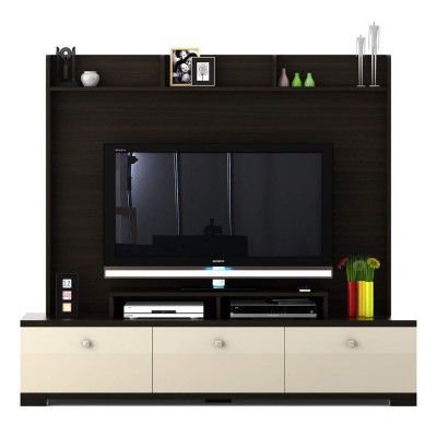 Spacewood GLX 1816A Wall TV Unit | Freestanding, Large, Engineered Wood | Modern Design, Fumed Oak | 3 Yr Warranty