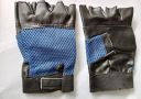 Spanco Blue Color Leather Gym Gloves for Weight Lifting and Exercise for Men, Women, Teens Gym & Fitness Gloves Also Used as Biker Gloves...