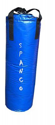 Spanco Blue Color, Unfilled (Empty), 4.0 Feet Long, SRF.Standard Material Punching Bag/Kickboxing Bag/Takewondo Bag/Fitness Bag/Professional Training Bag with Hanging Straps
