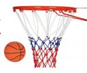 Spanco (18 mm Thickness) (47 Cm Diameter) (Suitable for 7 Number Ball) Hanging Wall Mounted with Net & Basketball/Goal Hoop Ring with net for Indoors/Outdoors, Garden, Corssfit Gym for Practice...