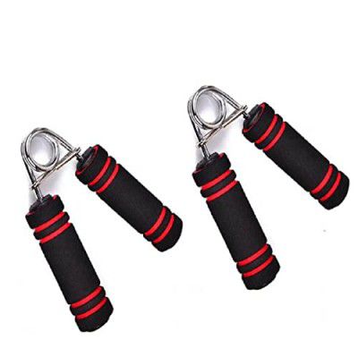 SPANCO Pack of 2 (One Pair) Hand Gripper Wrist Exerciser Fitness Foam Hand Grip for Gym Stretching Hand strengtheners (Pink)