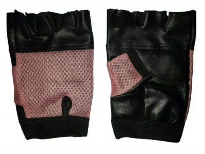 SPANCO Pink Color Leather Gym Gloves for Weight Lifting Gloves, Exercise Gloves for Powerlifting, Cross Training, Workout, Best for Men & Women