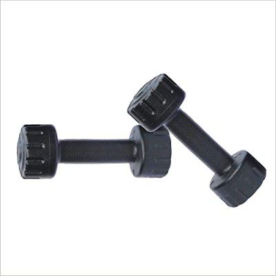Spanco PVC (Round Shape) Dumbbells (1 Kg. X 2 = 2 Kg) Pack of 2