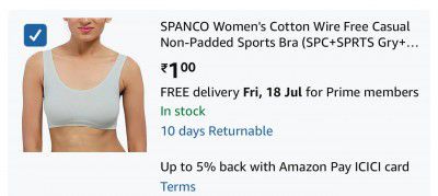 SPANCO Women's/Girl's Nylon Spandex Non-Padded & Non Wired Seamless Sports Bra (Suitable Upto 32)