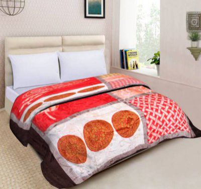 SPANGLE Floral Double AC Blanket  (Polyester, Multicolor)