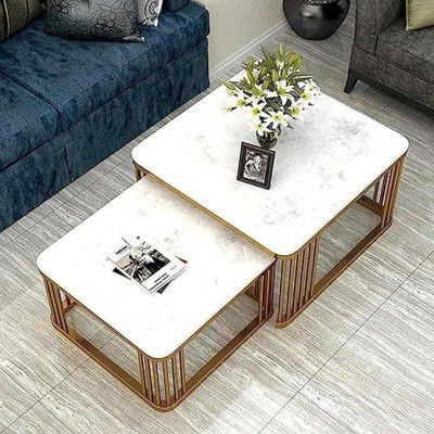 Home Sparkle Iron Frame Handmade Square Coffee Table
