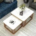 Home Sparkle Iron Frame Handmade Square Coffee Table...