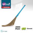 Sparkmate By Crystal No Dust Broom/Jhadu, Xtra Long Handle, Easy Floor Cleaning