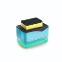 Sparkmate By Crystal Soap Dispenser with Scrub & Sponge Pad...