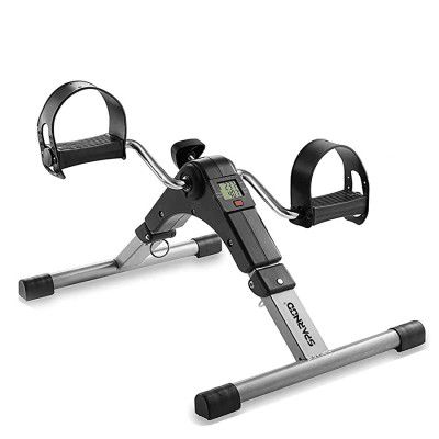 SPARNOD FITNESS SMB-100 Mini Cycle Pedal Exerciser with Adjustable Resistance and Digital Display