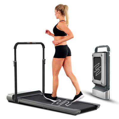 SPARNOD FITNESS STH-3050 (5.5 HP Peak) Motorised Under Desk Walking Pad Treadmill