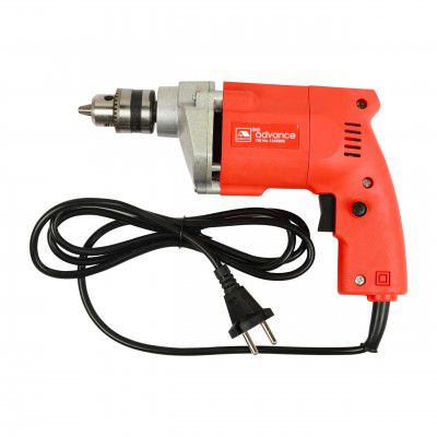 Spartan 10mm APED10A Advance 350W 2600RPM Electric Pistol Grip Corded Drill Machine | Drilling into Wood, Plastic, Glass & Metal For Home & Professional Use(Red)