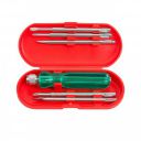 Spartan BS-01 5-in-1 Pc Screw Driver Kit With 2 Flat Blades, 2 Phillips Head, 1 Round Poker Bar For Home Use/For Multipurpose Application (S-6, Green)...