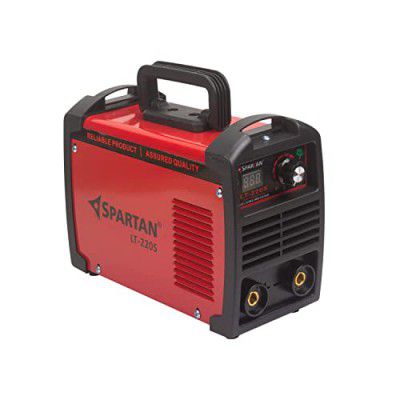 Spartan LT-220S12i Single Phase Inverter Welding Machine 220A with Hot Start, Anti-Stick, Arc Force, Power Boost Functions (Red) upto 3.2 MM welding Electrode