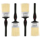 Spartan Paint Brush with Acrylic Nylon Blend Round Bristles (Size-50mm, Pack of 4)...