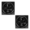 Spartan Ventilo 8 inch Exhaust Fan | Blade Size 200 mm | 6 Months Warranty | Black Ventilation Fan | Pack of 2 | For Kitchen, Office and Bathroom -...