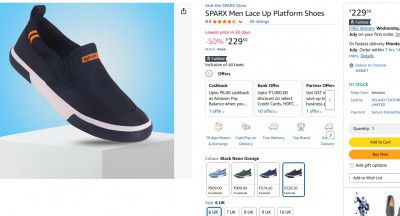 SPARX Men Lace Up Platform Shoes