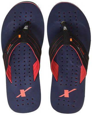 Sparx Mens Black Navy Slippers-9 UK (SF0517G)