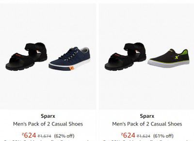 Amazon : Upto 64% OFF - Sparx Shoes