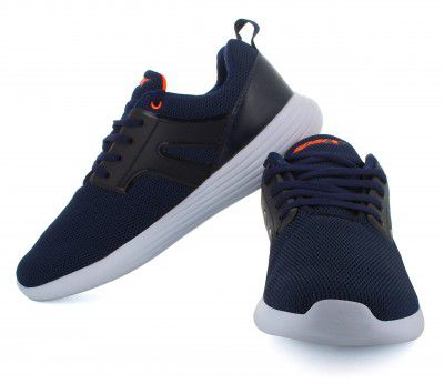 SPARX Mens Sm-500 Navy Blue Neon Orange Running Shoe
