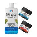 SPAWORLD Rice Water Bond Shampoo For Frizz Free Hair, Anti Hair Fall, Sulphate & Parabens Free, Suited for All Hair Types With Rice Water Cream & Kojic Acid Cream...