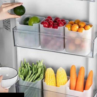 SPECIFY 6 Fridge Storage Boxes Multipurpose containers for Storage Space-Saving Refrigerator Side Door Organizer