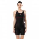 Speedo Classic Racer Back Legsuit (Black/Raspberry Fill)...