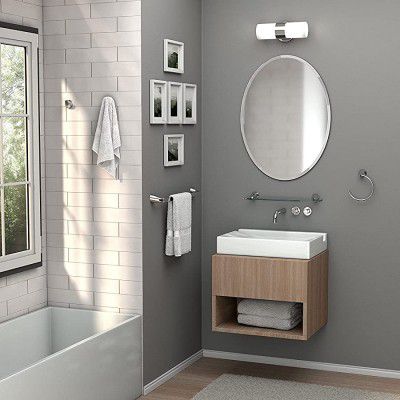 Spefez Oval Shape Wall Sticker Mirror (Non-Glass) Unbreakable Plastic Sheet for Bathroom,Bedroom,Drawing Room (20 * 30 CM Small)