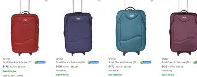 Spend Suitcases Starts ₹470 | Upto 88% Off