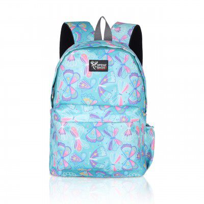 Spenz Butterfly Printed 20 Litres School & College Backpack