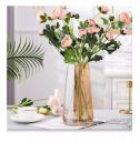 SPHINX Decorative Glass Vase for Flowers Plants Home Decor Office Living Table Decorations, Vases - (Crystal Amber, Approx 9 Inches Height)...
