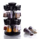 Spice Rack Premium Multipurpose Revolving Plastic Spice Rack Masala Organiser 12 Pcs Set...