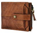 Spiffy Brown Genuine Leather Wallet for Men with 12 Card Holder Slots | Man Wallet | RFID Wallet | Men Wallet Purse...