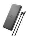 Spigen 10,000mAh, 22.5W Fast Charging Iconic Power Bank with PD3.0 20W for 2 USB-C Ports, QC3.0 22.5W for 1 USB-A Port - Black...