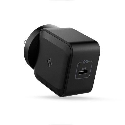 Spigen PE2008 Fast GaN Wall Charger 30W Designed for C Type Mobile Phones - Black