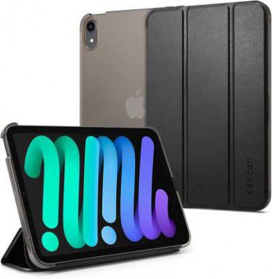 Spigen Smart Fold Flip Flip Cover for iPad Mini 6th 8.7 inch (2021)  (Black, Shock Proof, Pack of: 1)