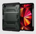 spigen Tough Armor Pro Polycarbonate & Carbon Fiber Back Cover for Apple iPad Pro 11 Inch (Air Cushion Technology, Black)...