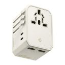 Spigen Universal Travel Adapter, Multi Plug Adapter 45w, (USB-Ax2/ USB-Cx2), All-in-One Global Worldwide Compatibility (EU/UK/US/AU)(Not Compatible with D/M/O Plug) - Dune Beige...