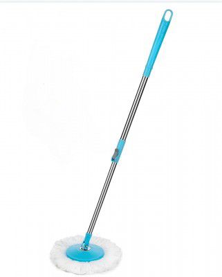 Spin Mop Spares Set Handle with Microfibers Refill Standing Magic Pocha 