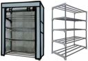 SPIRITED Unique collapsible wardrobe PP Collapsible Wardrobe (Finish Color - Grey, DIY(Do-It-Yourself))...