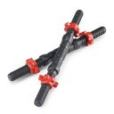 SPIRO Black Color Plastic Grip Inside Pipe Dumbell Rod Pair...