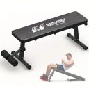 Sporto Fitness S-101 Adjustable Flat Weight Bench, Extended Foldable Fitness Stool, For Home Gym, Suitable For Body Shaping, Sit-Up, Strength Training, Fitness Workout...