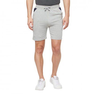sporto Men Anthra Melange Cotton Shorts