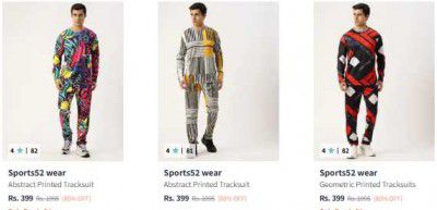Sports52 Wear Track Suit Upto 80% Off Starts ₹399