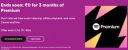 Spotify 3 Months Premium Subscription @ Free...
